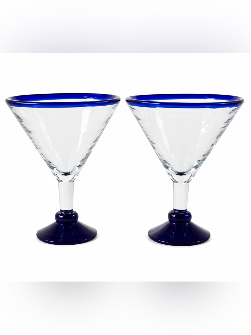 Jumbo hand-blown Mexican margarita or martini glass Set